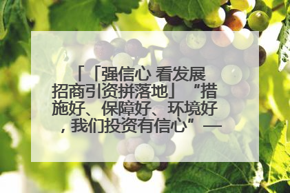 「强信心 看发展 招商引资拼落地」“措施好、保障好、环境好，我们投资有信心”——平凉工业园区医药原料绿色制造项目见闻