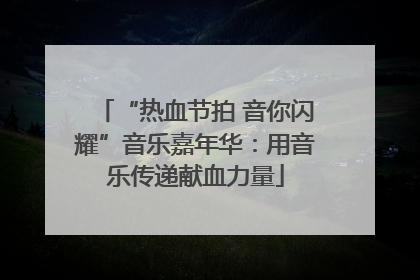 “热血节拍 音你闪耀”音乐嘉年华：用音乐传递献血力量