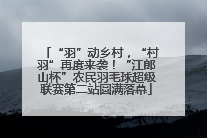 “羽”动乡村，“村羽”再度来袭！“江郎山杯”农民羽毛球超级联赛第二站圆满落幕