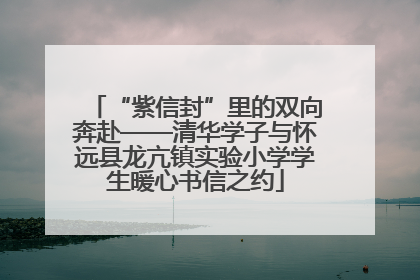 “紫信封”里的双向奔赴——清华学子与怀远县龙亢镇实验小学学生暖心书信之约
