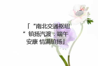 “南北交通枢纽”镇扬汽渡：端午安康 情满镇扬