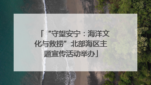 “守望安宁：海洋文化与救捞”北部海区主题宣传活动举办