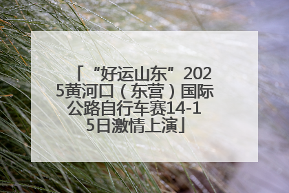 “好运山东”2025黄河口（东营）国际公路自行车赛14-15日激情上演