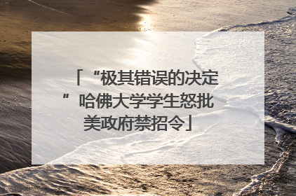 “极其错误的决定”哈佛大学学生怒批美政府禁招令