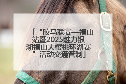 “胶马联赛—福山站暨2025魅力银湖福山大樱桃环湖赛”活动交通管制