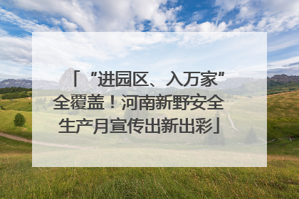 “进园区、入万家”全覆盖！河南新野安全生产月宣传出新出彩