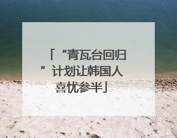 “青瓦台回归”计划让韩国人喜忧参半