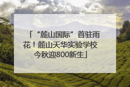 “麓山国际”首驻雨花！麓山天华实验学校今秋迎800新生