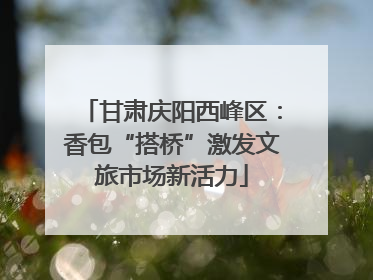 甘肃庆阳西峰区：香包“搭桥”激发文旅市场新活力
