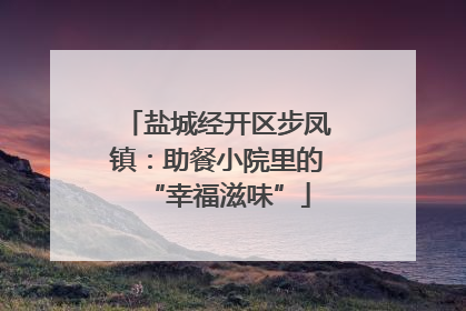 盐城经开区步凤镇：助餐小院里的“幸福滋味”