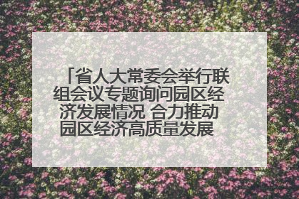 省人大常委会举行联组会议专题询问园区经济发展情况 合力推动园区经济高质量发展 王宁主持会议并讲话 王予波带队到会应询