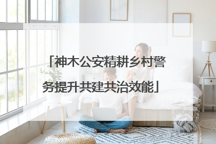 神木公安精耕乡村警务提升共建共治效能