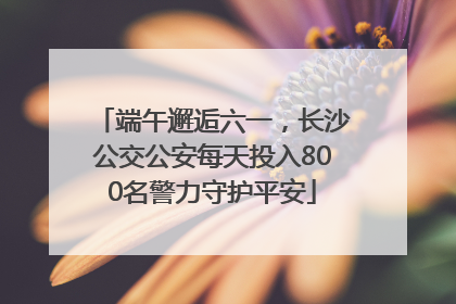端午邂逅六一，长沙公交公安每天投入800名警力守护平安