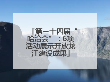 第三十四届“哈洽会”：6项活动展示开放龙江建设成果