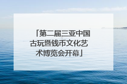 第二届三亚中国古玩暨钱币文化艺术博览会开幕
