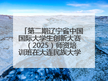 第二期辽宁省中国国际大学生创新大赛（2025）师资培训班在大连民族大学成功举办