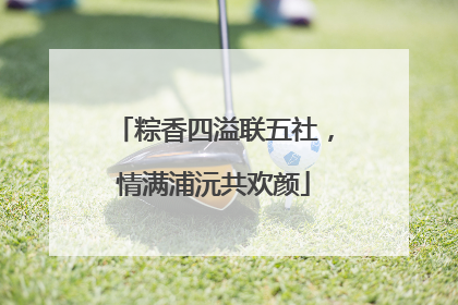 粽香四溢联五社，情满浦沅共欢颜