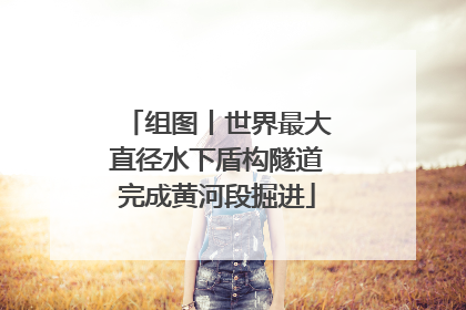 组图丨世界最大直径水下盾构隧道完成黄河段掘进