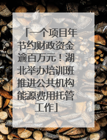 一个项目年节约财政资金逾百万元！湖北举办培训班推进公共机构能源费用托管工作