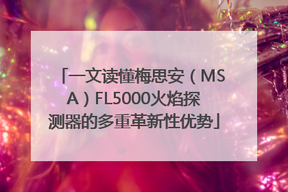 一文读懂梅思安（MSA）FL5000火焰探测器的多重革新性优势