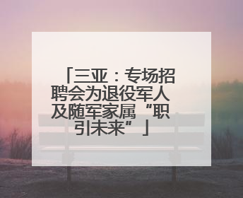 三亚：专场招聘会为退役军人及随军家属“职引未来”
