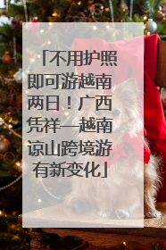 不用护照即可游越南两日！广西凭祥—越南谅山跨境游有新变化