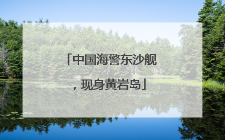 中国海警东沙舰，现身黄岩岛