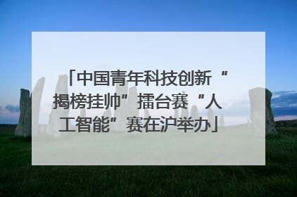 中国青年科技创新“揭榜挂帅”擂台赛“人工智能”赛在沪举办