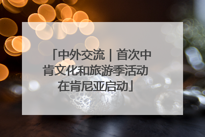 中外交流｜首次中肯文化和旅游季活动在肯尼亚启动