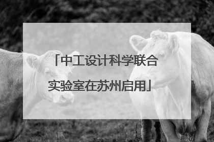 中工设计科学联合实验室在苏州启用