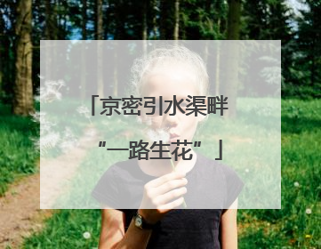 京密引水渠畔“一路生花”