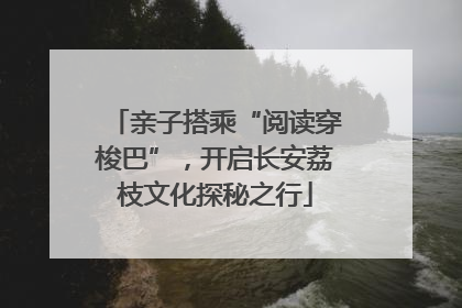 亲子搭乘“阅读穿梭巴”，开启长安荔枝文化探秘之行