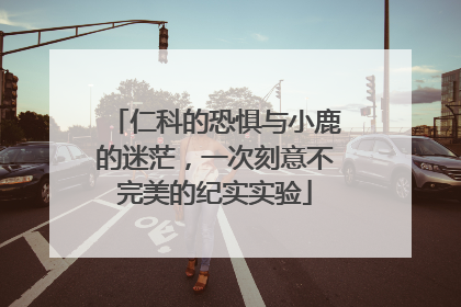 仁科的恐惧与小鹿的迷茫，一次刻意不完美的纪实实验