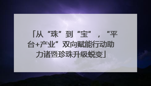 从“珠”到“宝”，“平台+产业”双向赋能行动助力诸暨珍珠升级蜕变