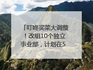 叮咚买菜大调整！改组10个独立事业部，计划在5月完成App端全面改版
