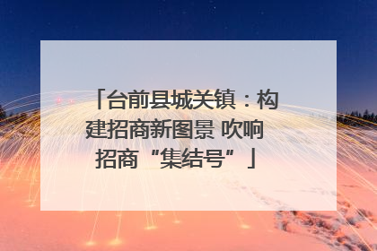 台前县城关镇：构建招商新图景 吹响招商“集结号”