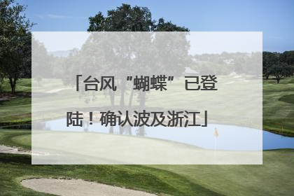 台风“蝴蝶”已登陆！确认波及浙江