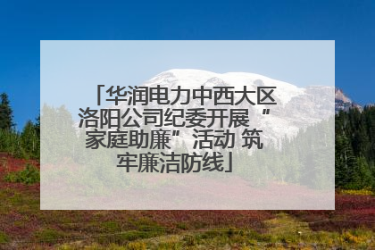 华润电力中西大区洛阳公司纪委开展“家庭助廉”活动 筑牢廉洁防线