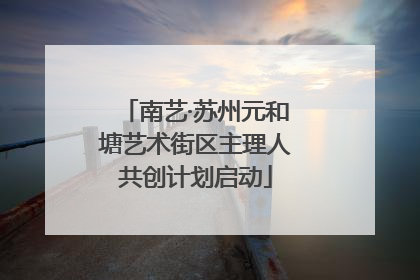 南艺·苏州元和塘艺术街区主理人共创计划启动