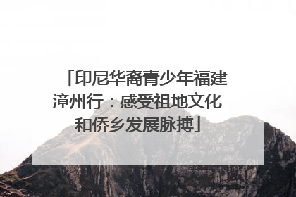 印尼华裔青少年福建漳州行：感受祖地文化和侨乡发展脉搏