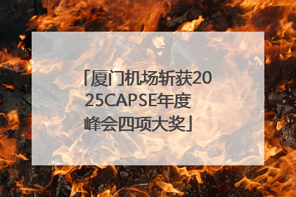 厦门机场斩获2025CAPSE年度峰会四项大奖