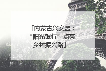 内蒙古兴安盟：“阳光银行”点亮乡村振兴路