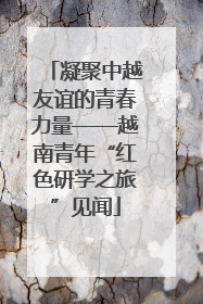 凝聚中越友谊的青春力量——越南青年“红色研学之旅”见闻