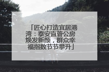 匠心打造宜居港湾：泰安直管公房焕发新颜，群众幸福指数节节攀升
