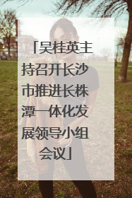 吴桂英主持召开长沙市推进长株潭一体化发展领导小组会议