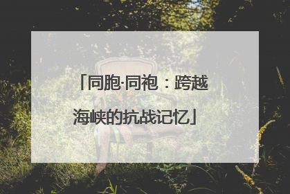 同胞·同袍：跨越海峡的抗战记忆