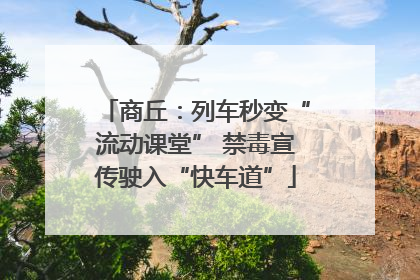 商丘：列车秒变“流动课堂” 禁毒宣传驶入“快车道”