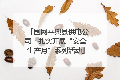 国网平舆县供电公司：扎实开展“安全生产月”系列活动