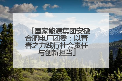 国家能源集团安徽合肥电厂团委：以青春之力践行社会责任与创新担当