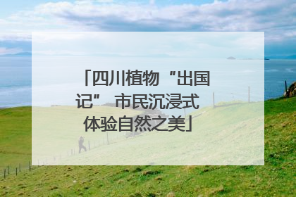 四川植物“出国记” 市民沉浸式体验自然之美